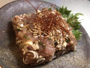 サカマレシピ【鯵のなめろう】