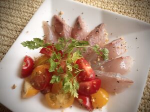 サカマレシピ【カンパチの簡単カルパッチョ】