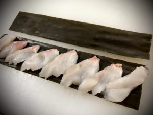 チャレンジフィッシュレシピ「ガンコの昆布〆」